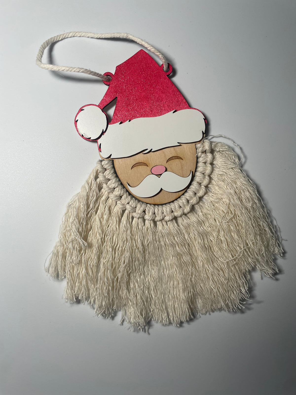 Macrame Santa ornament