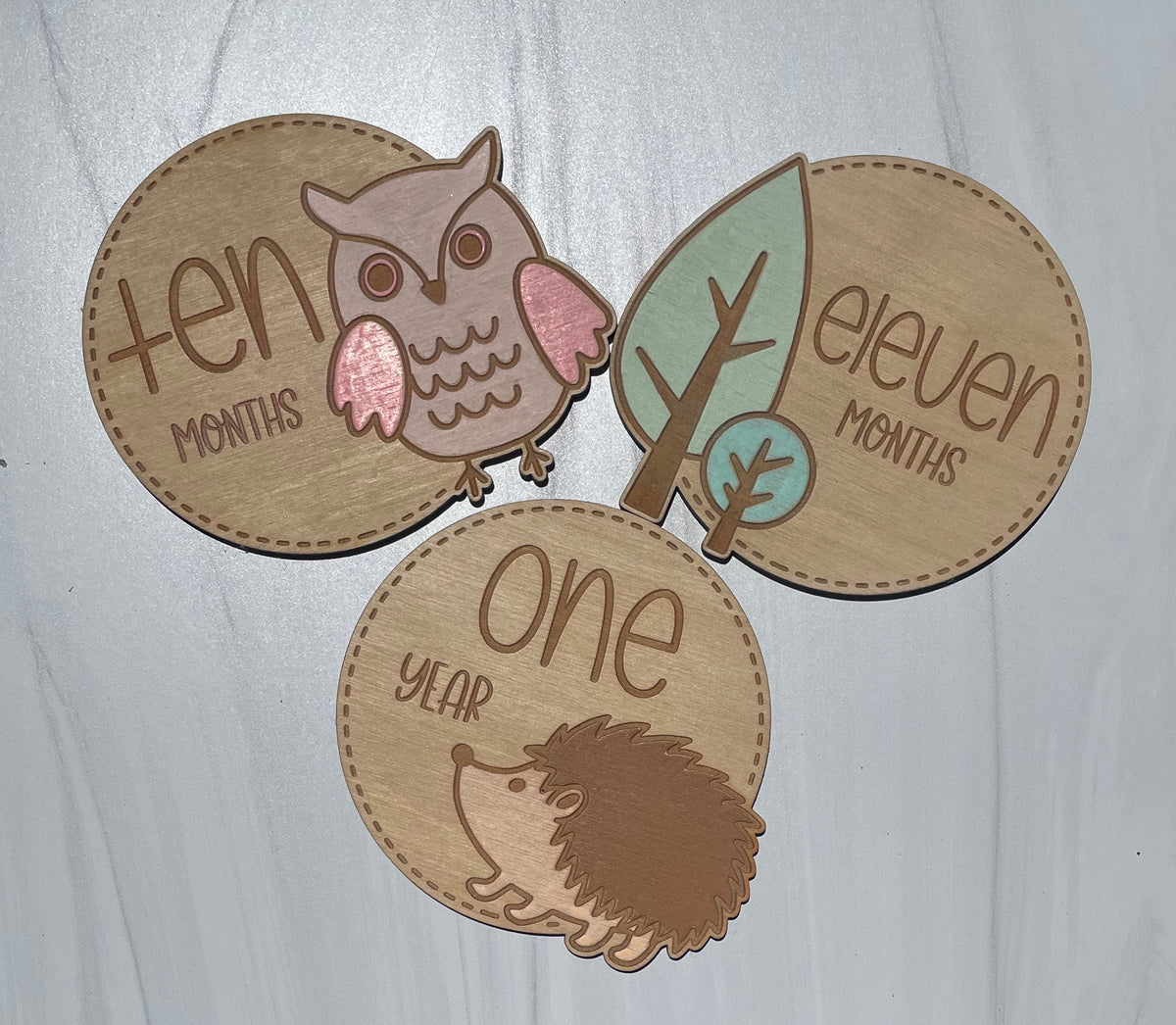 Woodland Baby Month Markers