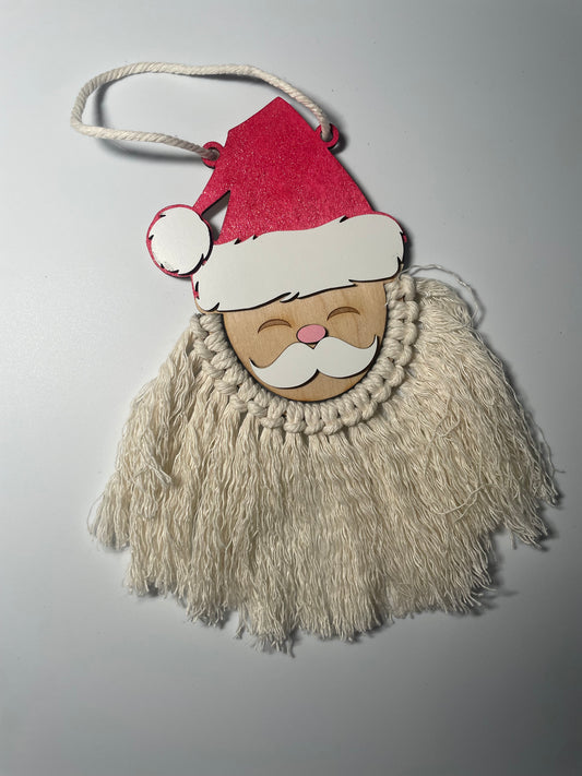 Macrame  Santa ornament