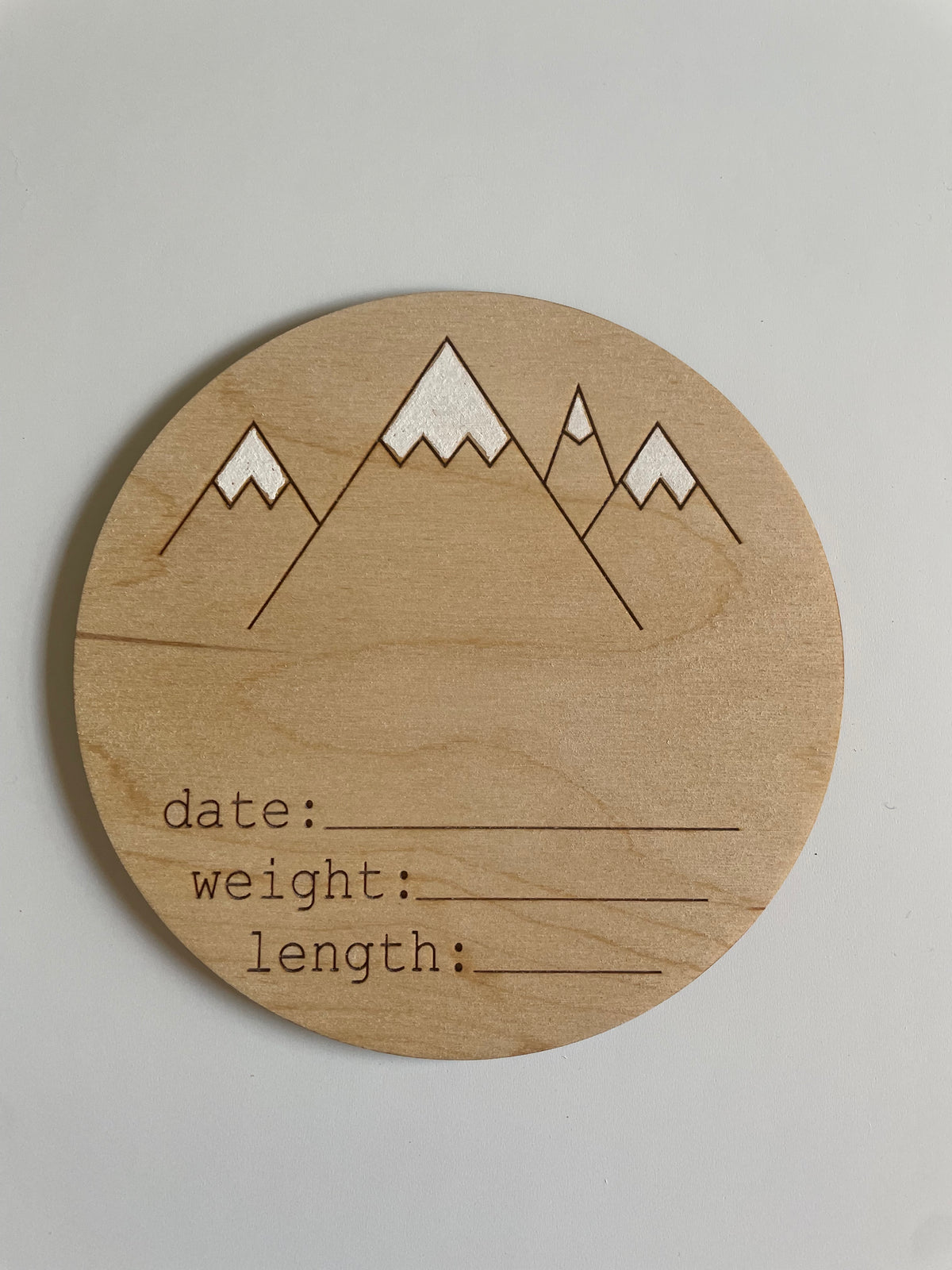 Baby Month Milestone Mountains