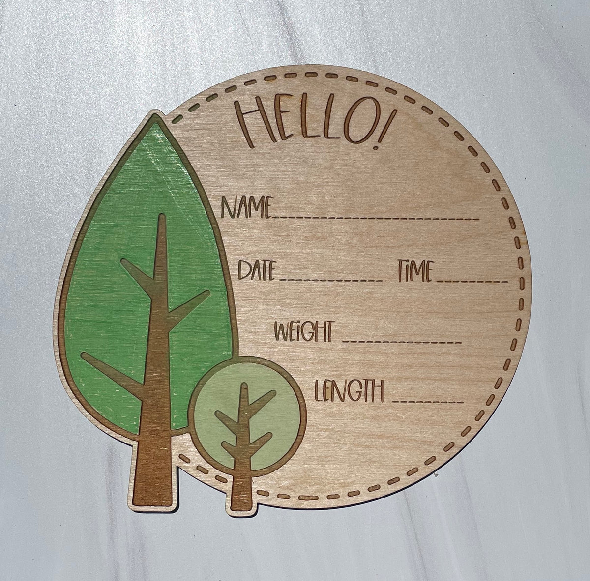 Woodland Baby Month Markers
